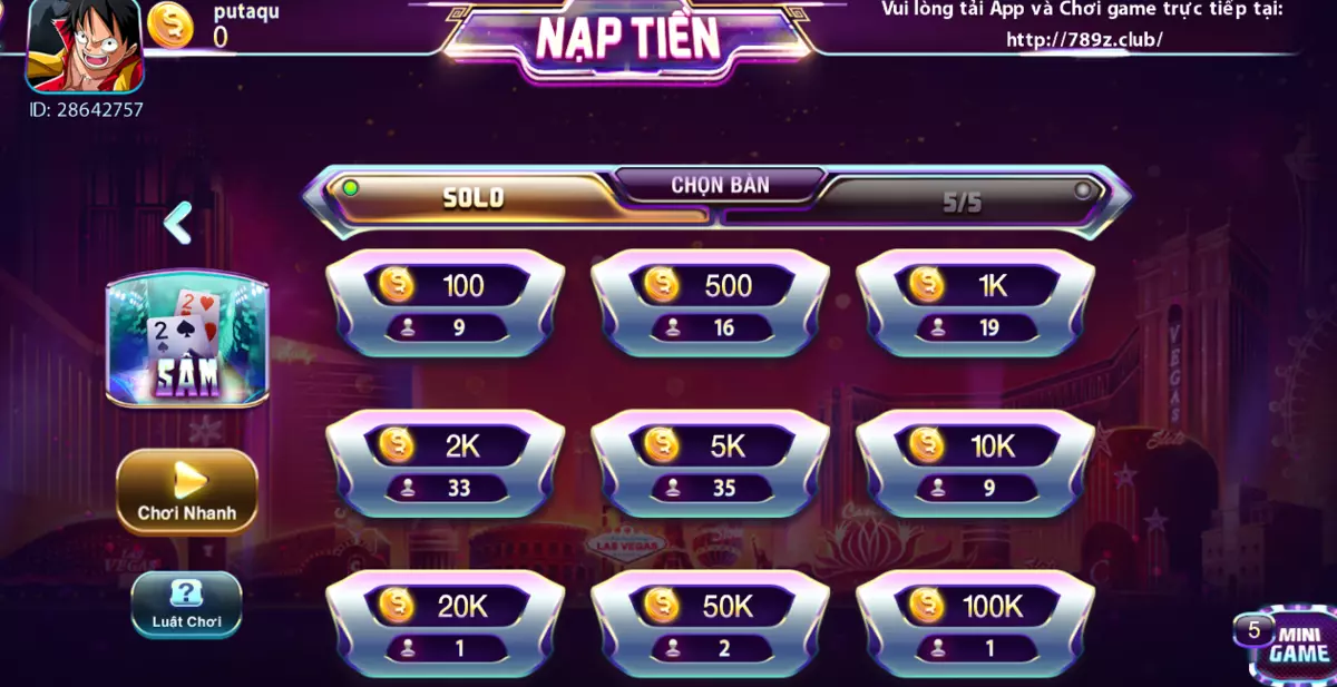 game bài đổi thưởng - game bài sâm 789club