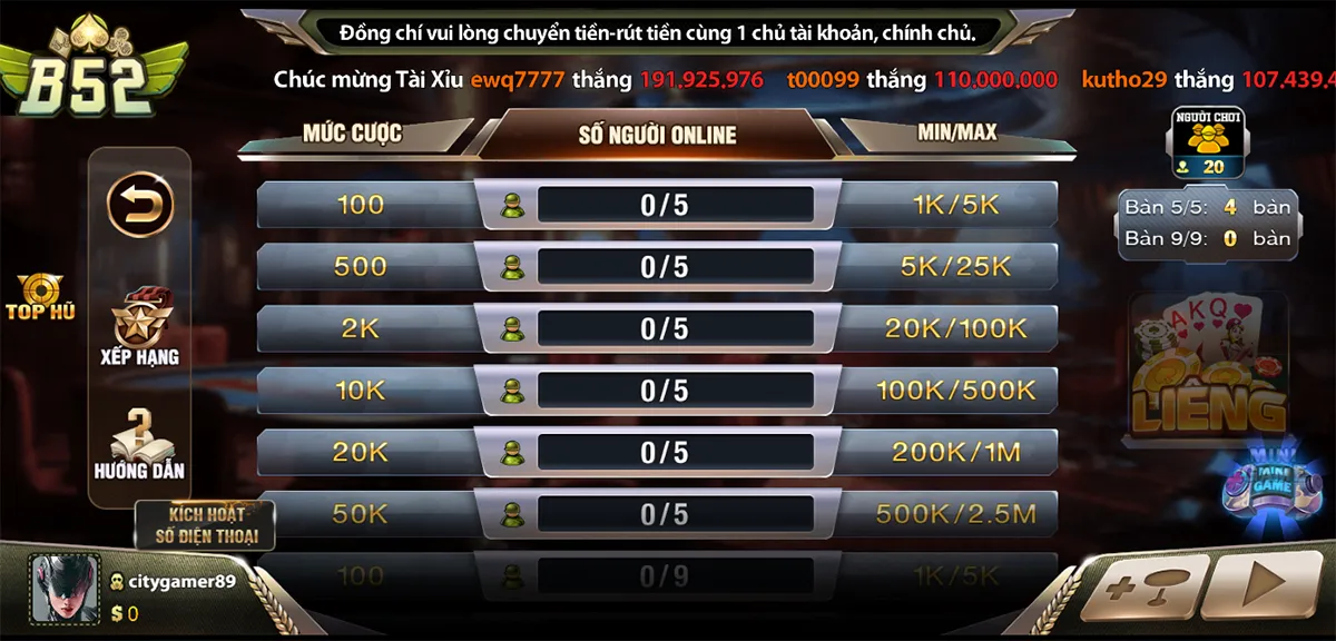 game bài đổi thưởng liêng 