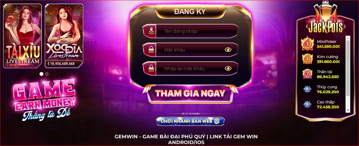 Quy trình đăng ký game đổi thưởng 