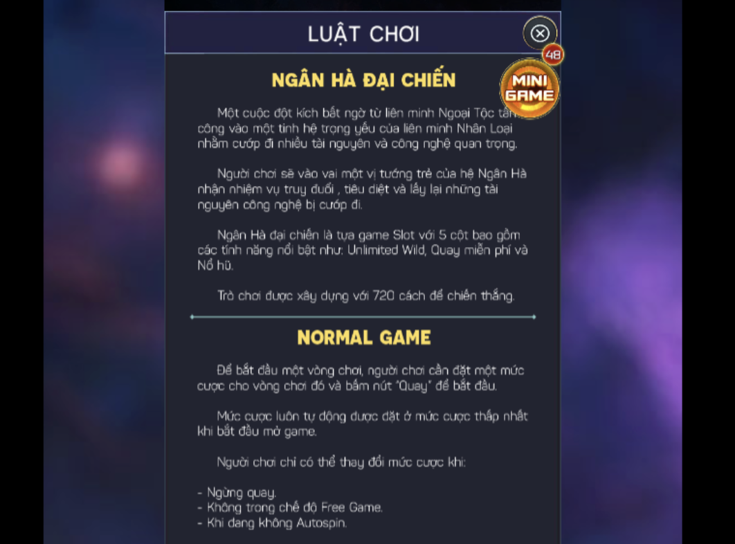 Khám phá luật chơi thú vị đến từ game Ngân Hà Đại Chiến