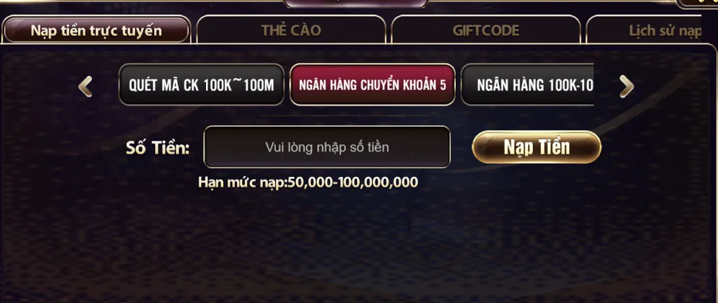 Hướng dẫn nạp tiền game bài đổi thưởng Yo88