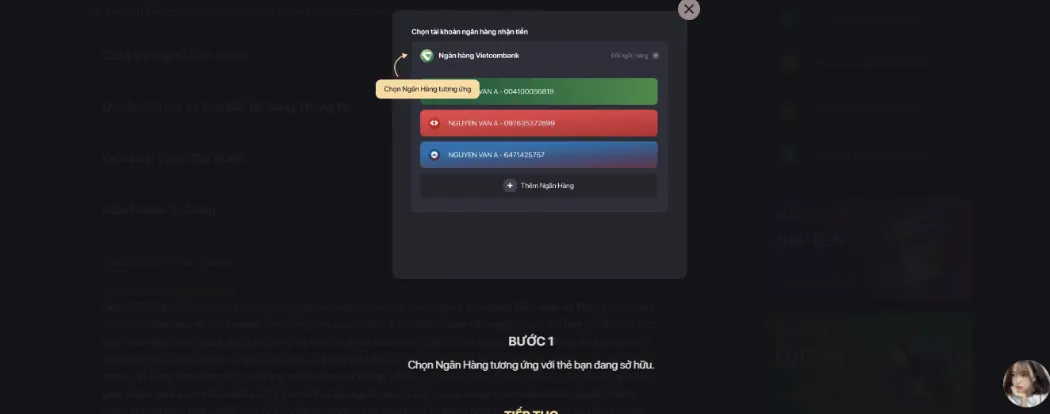Hướng dẫn rút chi tiết
