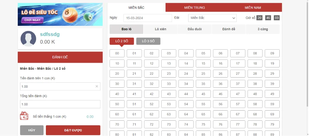 Lô đề cực hay tại Xo88