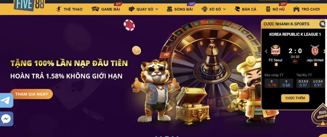 Hoàn trả 1.58%